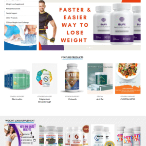 Website design for selling products on ClickBank, Digistore24, and BuyGoods